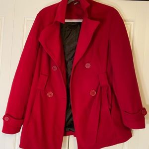 Red Pea Coat